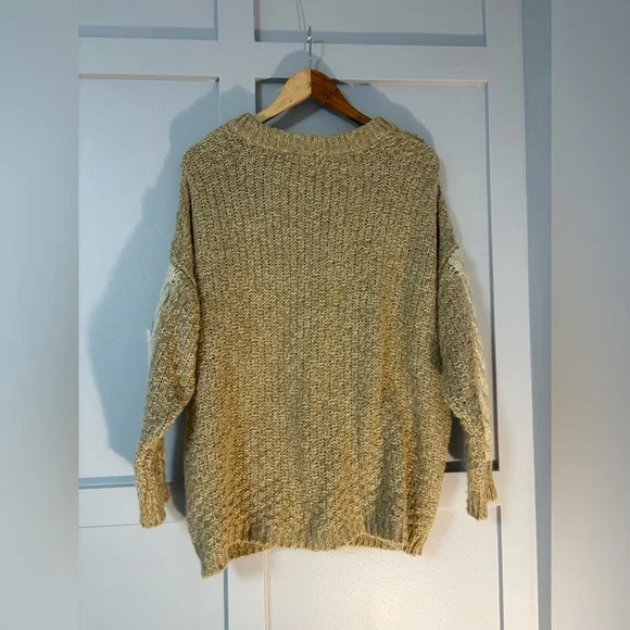 Ecote Cable Knit Drop Shoulder Oversized Sweater - Picture 6 of 12